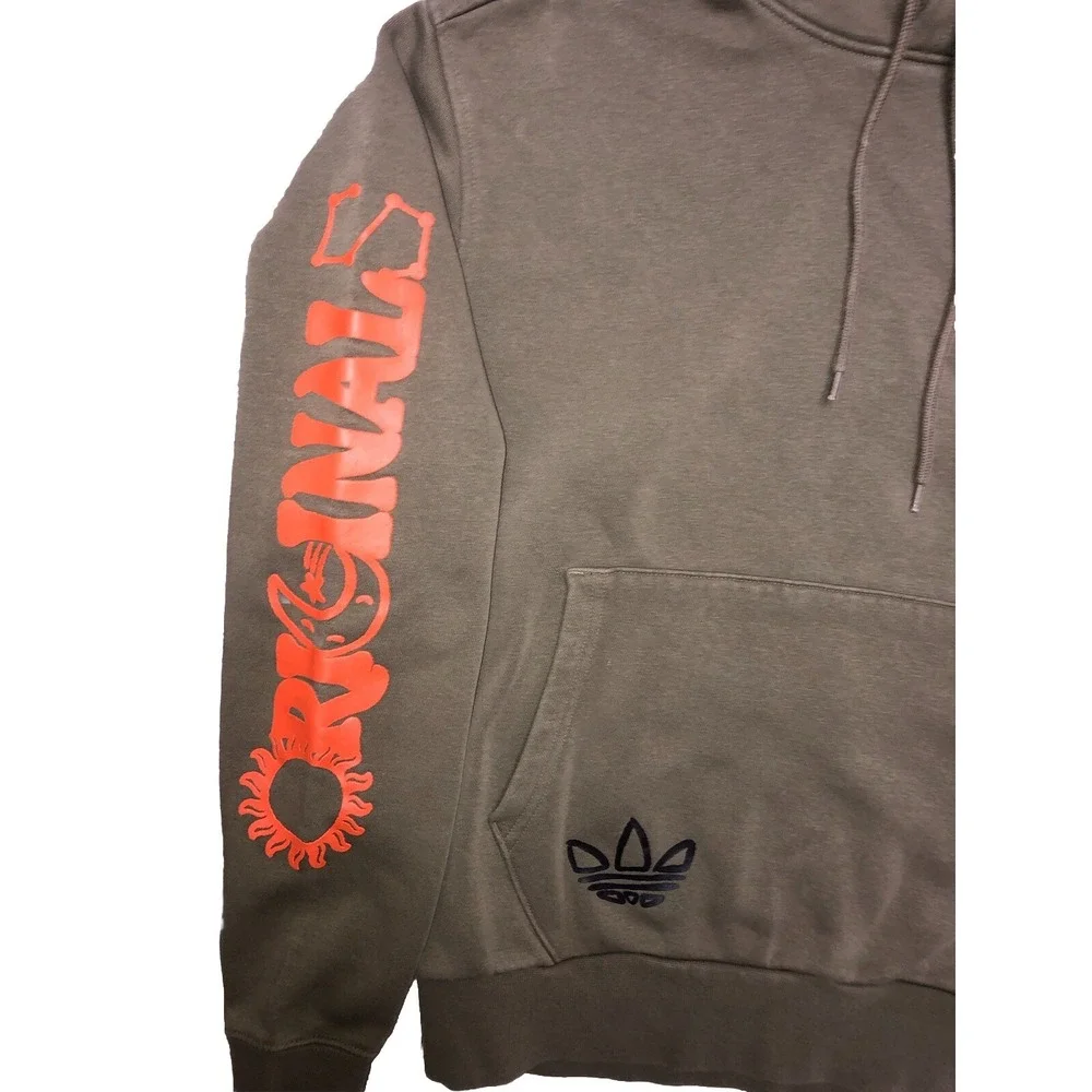 Adidas Originals Circle Logo‎ Hoodie Men's S Olive  Green